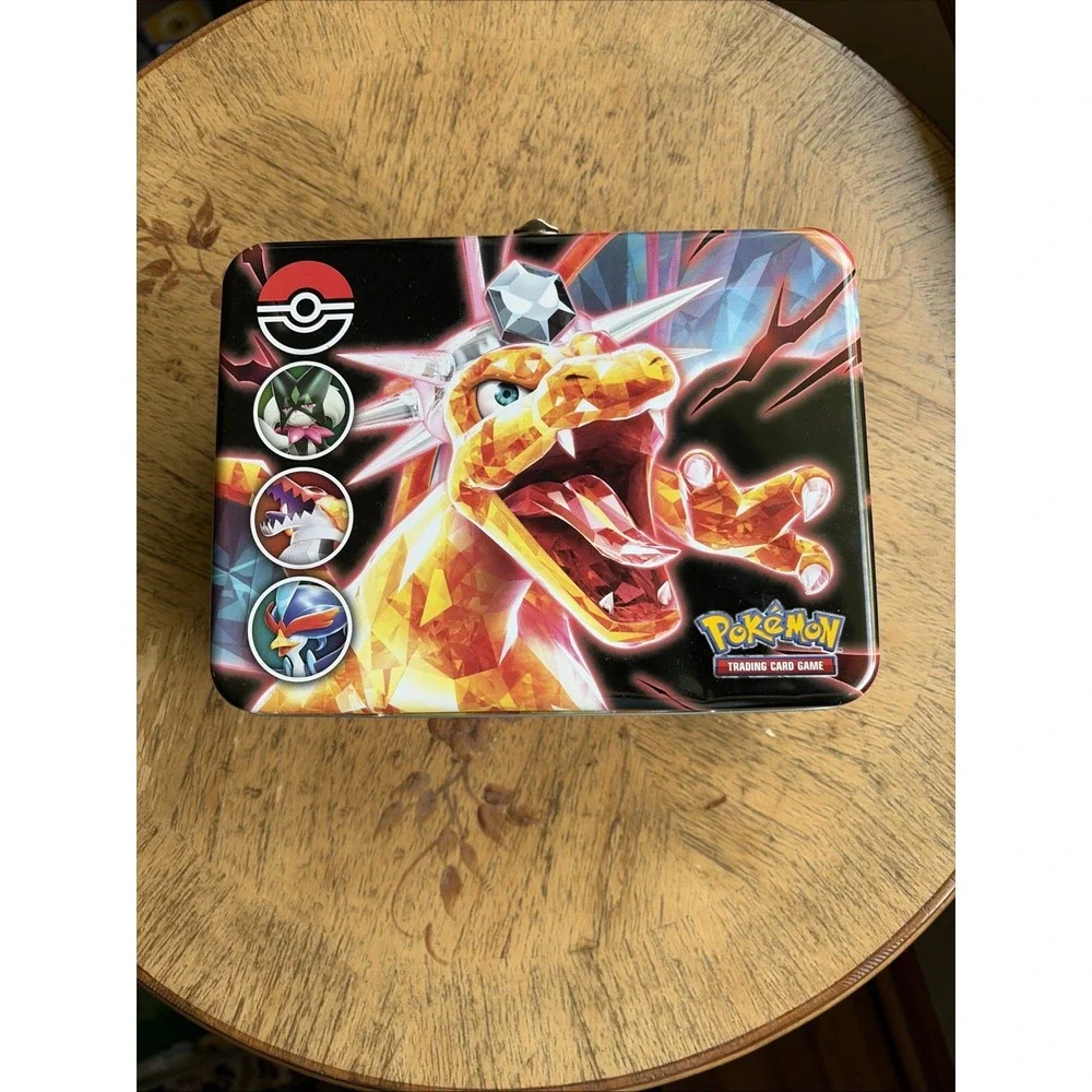 Pokemon Lunch Box Collector Tin TCG Case with Random Cards Scarlet & Violet 2023